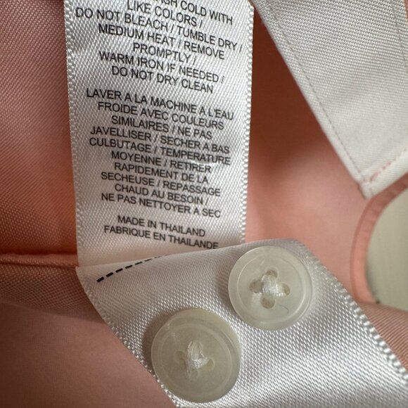 UNTUCKit Coral Toscano Shirt Men’s Size 16 L Long Sleeve Flip Cuff Style #13134 - Picture 6 of 12